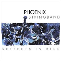 Music sketches in blue